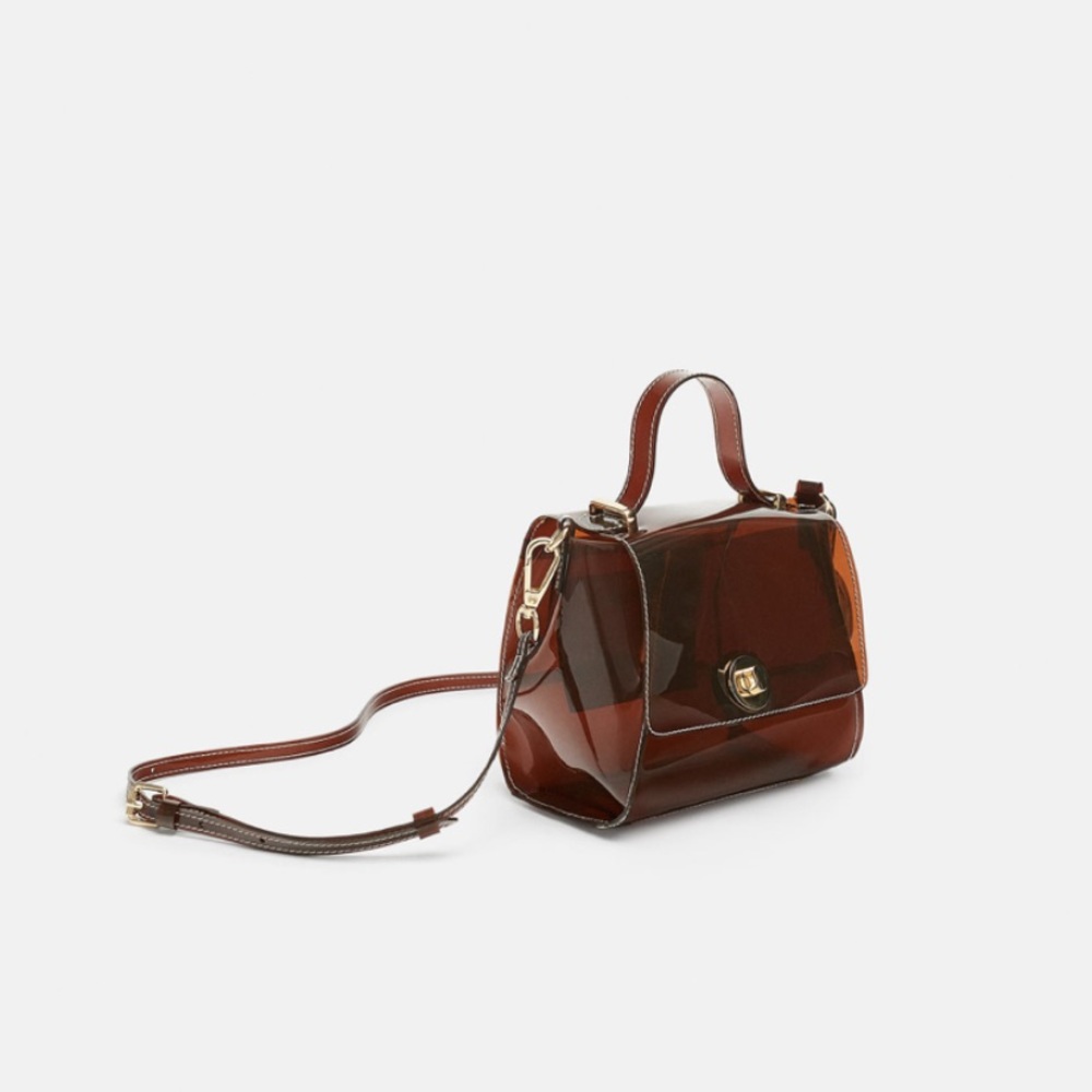 NWT • Zara • Vinyl Mini City Bag 💼 - Picture 2 of 6